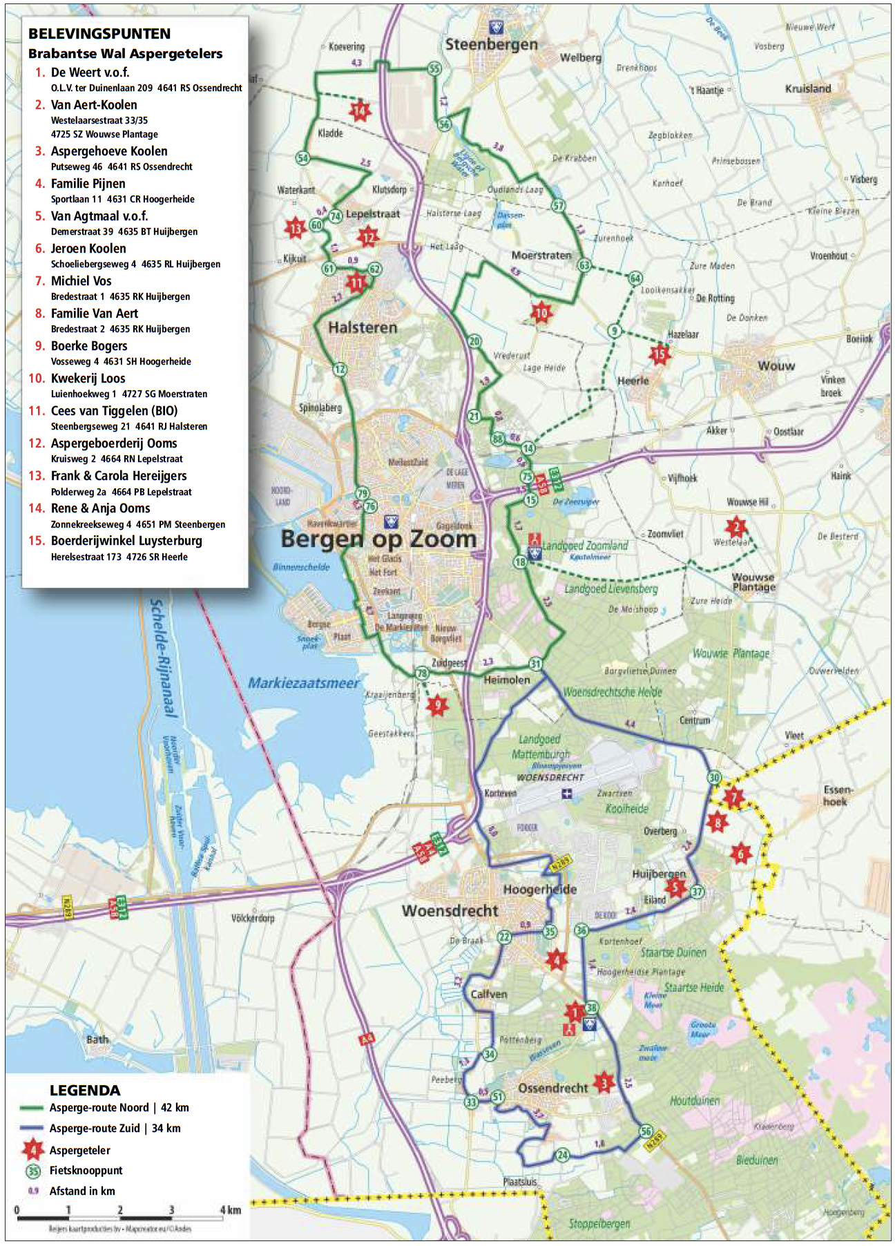 Fietsroutes - Brabantse Wal